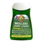 Meller Forte with fish oil is a Norwegian fish oil that is a source of omega-3 acids and vitamin D.