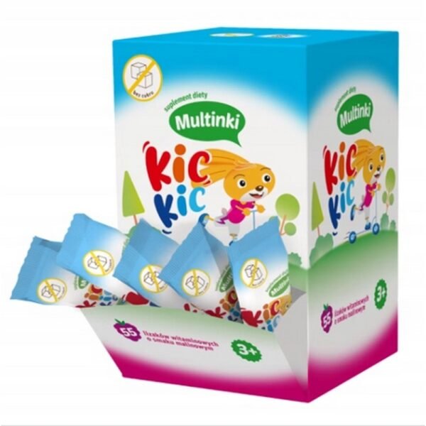 Multiki Kik Kik is a dietary supplement containing a complex of vitamins and minerals for children over 3 years old.