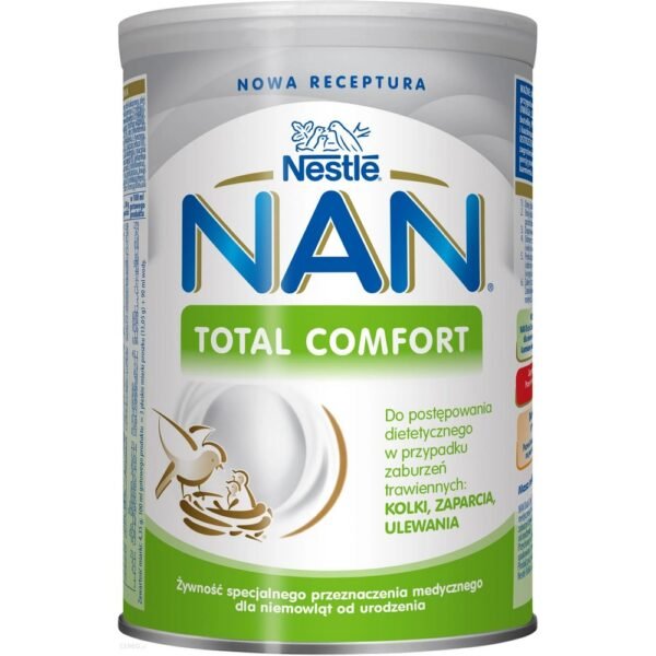 Nestlé NAS Total Comfort is a product for dietary treatment of digestive disorders: colic, constipation, regurgitation.