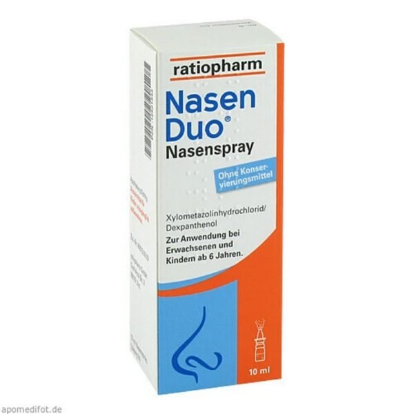 The nasal spray contains the active ingredients xylometazoline hydrochloride and dexpanthenol.