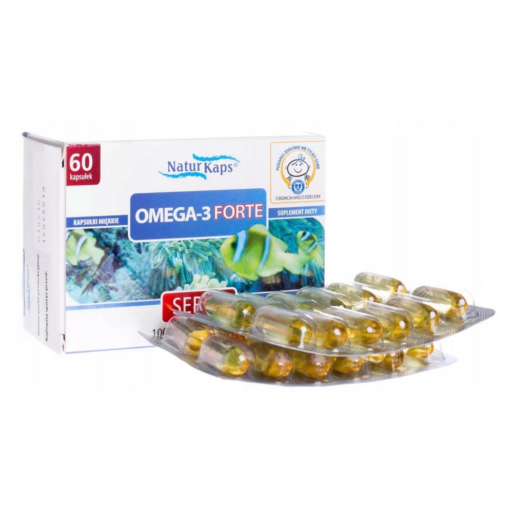 naturcaps omega 3 forte 1000 mg 60 capsules Naturcaps Omega-3 Forte 1000 mg is a dietary supplement containing fish oil, which is a source of healthy EPA and DHA acids, which are polyunsaturated fatty acids from the Omega-3 group.