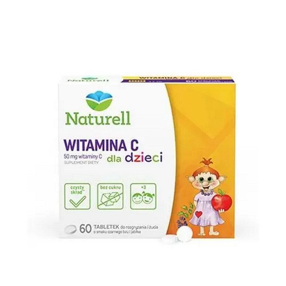 naturell vitamin c for children 60 tablets Naturell Vitamine C pour enfants - complément alimentaire destiné aux enfants de plus de 3 ans.
