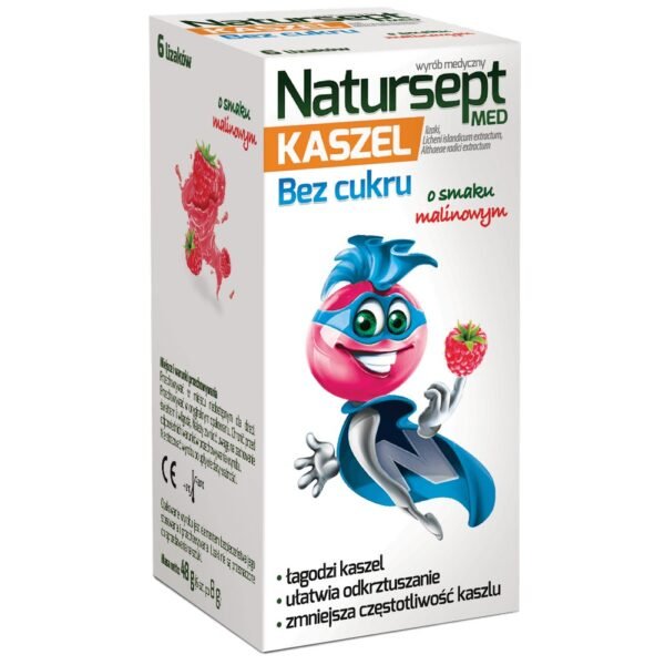 The ingredients of the medical product Natursept Honey throat lozenges without sugar cover the mucous membrane of the mouth and throat with a protective film.