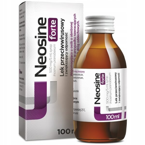 Neosin 250 mg/5 ml syrup is an antiviral drug for children and adults suffering from respiratory infections.