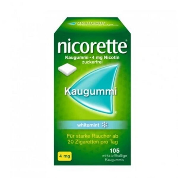 The preparation is a chewing gum containing active ingredients for smoking cessation.