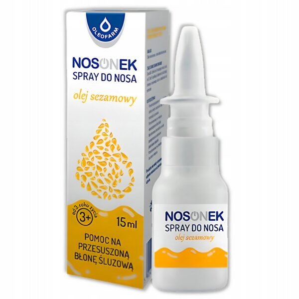 Nosonek Nasal Spray is a sesame oil nasal solution containing 100% natural ingredients, no preservatives.