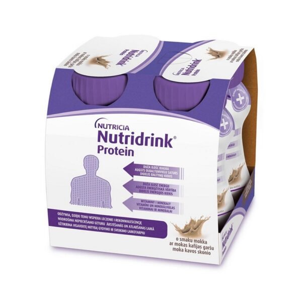 Nutridrink Protein is a high-protein and high-energy product.