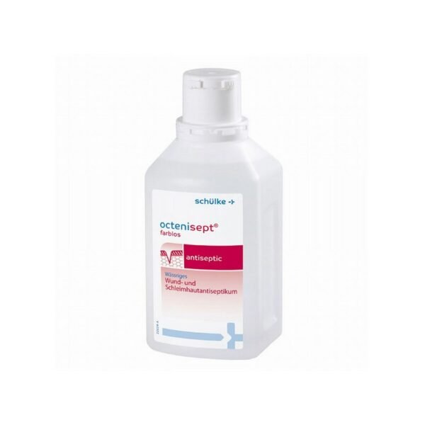 Octenisept is a disinfectant liquid containing active substances: octenidine dihydrochloride, phenoxyethanol.
