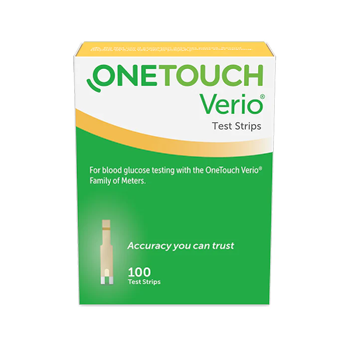 VERIO: ONETOUCH VERIO TEST STRIPS, 100 PIECES EACH EXP7.2024 – STUFF