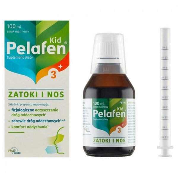 Dietary supplement Pelafen Kid for sinuses and nose contains a carefully selected composition of plant extracts that are used for optimal functioning of the respiratory system and breathing comfort.
