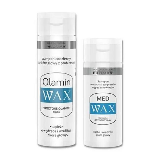 Pilomax WAX Olamin daily shampoo for problematic scalp 200 ml - Recommended for people with the problem of oily dandruff. Recommended by trichologists.