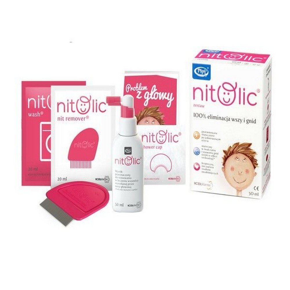 pipi nitolic anti lice kit 50 ml Пипи Нитолик 50 мл - набор для комплексного лечения вшей, препарат медицинского назначения.