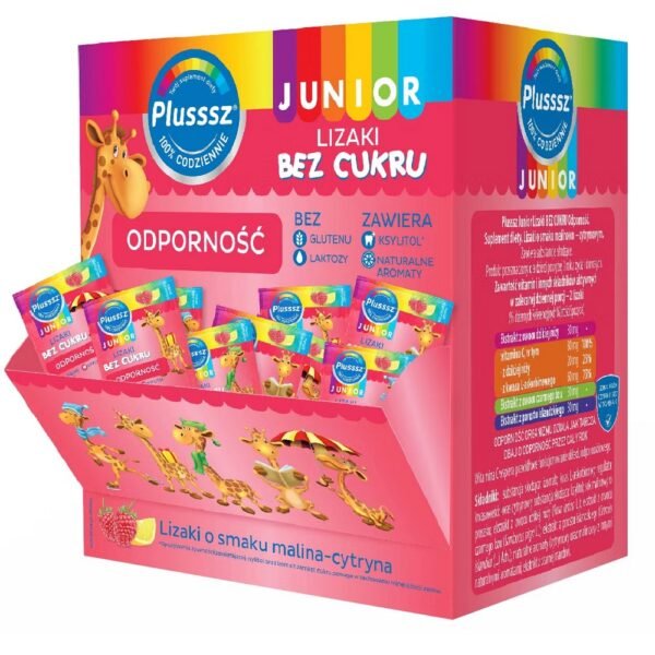 Plusssz Junior Immunity is a dietary supplement for children over 3 years of age containing vitamin C and naturally occurring ingredients such as rosehip, elderberry and Icelandic lichen extracts.