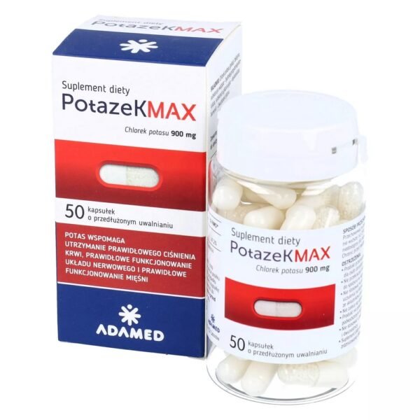 The dietary supplement PotazeK MAX is intended for use as a drug that helps cover the body's need for potassium.