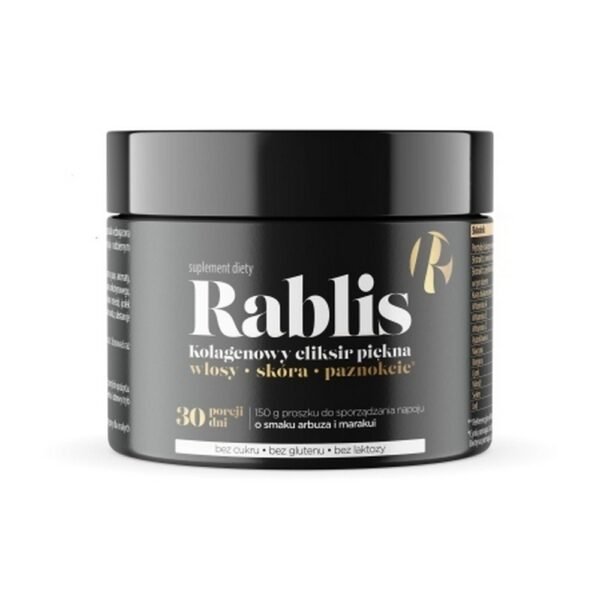 Rablis is a nutritional supplement that strengthens hair, skin and nails.