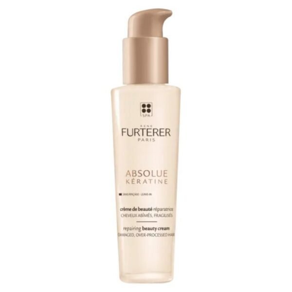 Restructuring treatment based on vegetable keratin for damaged and brittle hair.