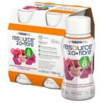 Resource 2.0+Fiber Forest Fruit Flavour to kompletna, wysokoenergetyczna płynna dieta z dodatkiem błonnika.