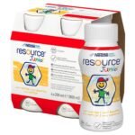 Resource Junior with vanilla flavor is a complete high-energy liquid diet intended for children over 1 year of age.
