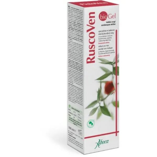 RuscoVen bio Gel is a cosmetic product with plant extracts for leg skin care and reducing the feeling of heavy legs.