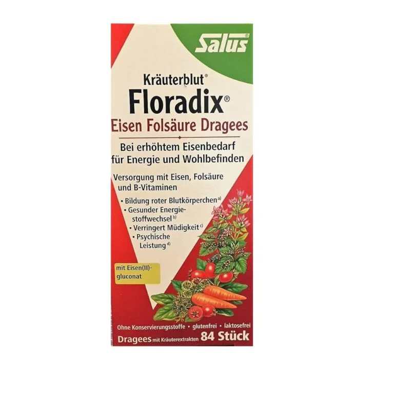 SALUS FLORADIX IRON FOLIC ACID TABLETS 126 PIECES