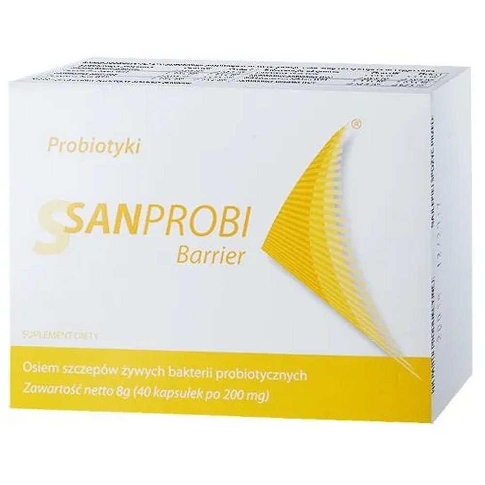 sanprobi barrier 40 caps Dietary supplementation with ingredients contained in the preparation.