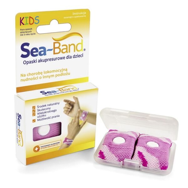 Acupressure anti-nausea bracelets for children effectively relieve symptoms of motion sickness.