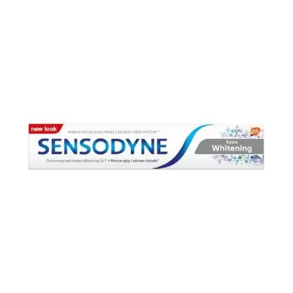 Sensodyne Extra Whitening Toothpaste 75 ml helps remove stains from your teeth for a whiter, brighter smile.