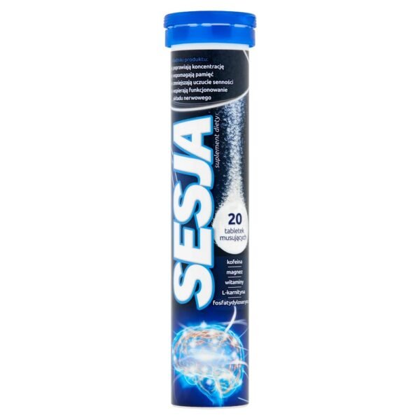 Session is a dietary supplement whose ingredients support the maintenance of optimal mental alertness and cognitive function (ginseng root extract).