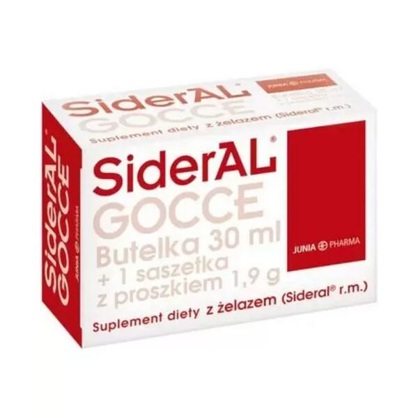 SiderAL GOCCE – a dietary supplement supporting the replenishment of iron in the body.