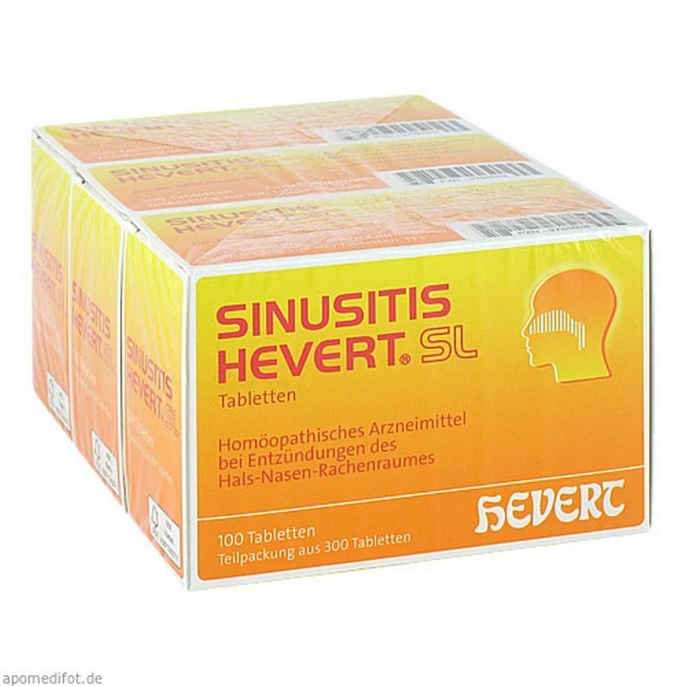 sinusitis hevert sl300pcs Sinusite Les comprimés Hevert SL sont un médicament homéopathique principalement utilisé contre le rhume et l'inflammation de la bouche, de la gorge et des sinus.