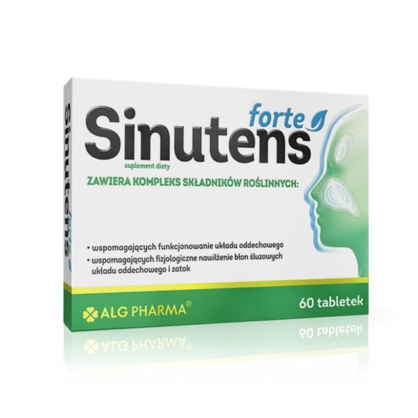 Sinutens Forte, a dietary supplement, supports the physiological functioning of the respiratory system. The preparation is intended for adults.