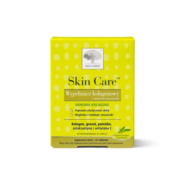 Skin Care collagen filler tablets are a dietary supplement containing natural collagen.