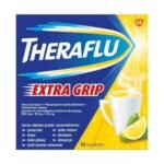 Theraflu ExtraGRIP is used to treat the symptoms of flu and colds (fever, chills, muscle pain, bone and joint pain, headaches, swelling and congestion of the nasal mucosa, excessive nasal discharge).