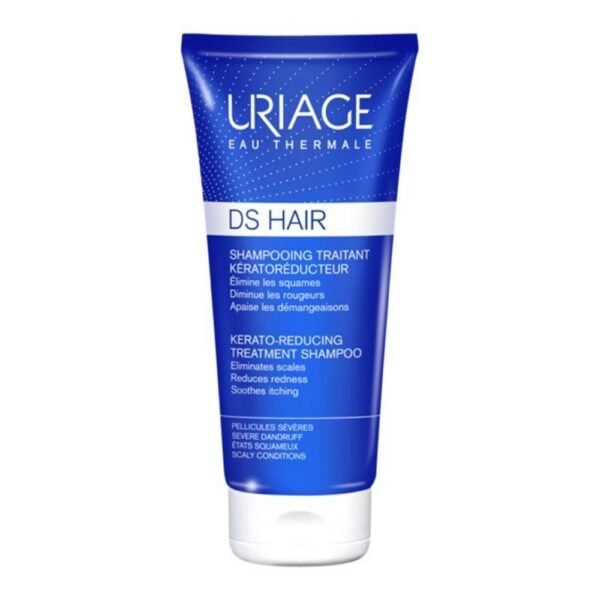 Kerator-reducing treatment shampoo useful for eliminating dandruff.