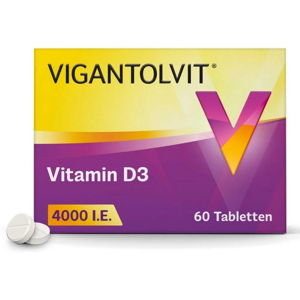 VIGANTOLVIT 4,000 INTERNATIONAL UNITS VITAMIN D3 TABLETS PACK OF 60