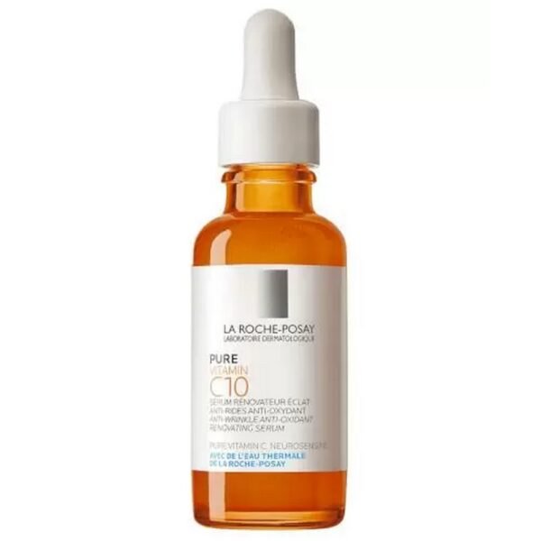 La Roche Posay Vitamin C10 is a concentrated anti-wrinkle serum enriched with pure vitamin C in high concentration, salicylic acid, two types of hyaluronic acid, neurosensin and adenosine.