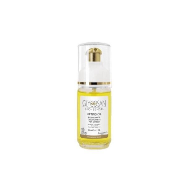 Regenerating and disciplining oil for sensitive hair.