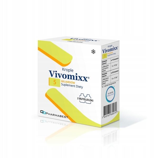 Vivomixx Drops is a probiotic in powder form that can be prepared as an oral suspension in drops.
