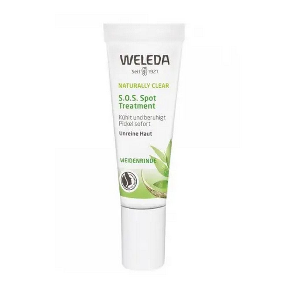 weleda naturally clear sos acne treatment with willow bark 10 ml Combat l’acné, le gras et les imperfections de la peau.
