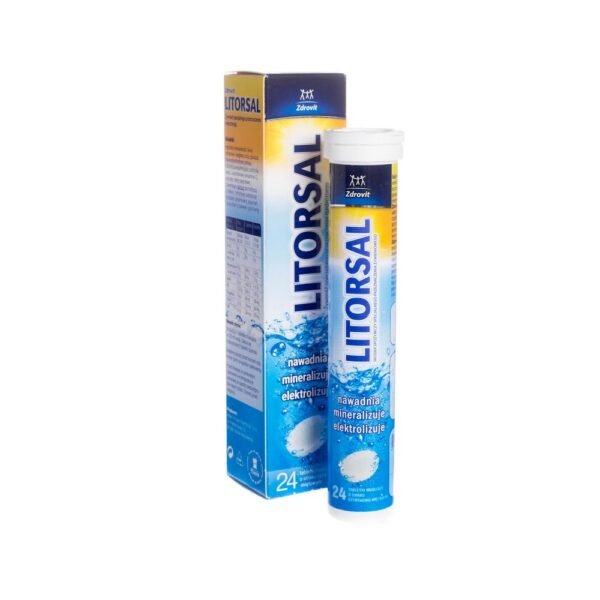 Zdrovit Litorsal with lemon and mint flavor is a drug that helps maintain the body’s water and electrolyte balance.