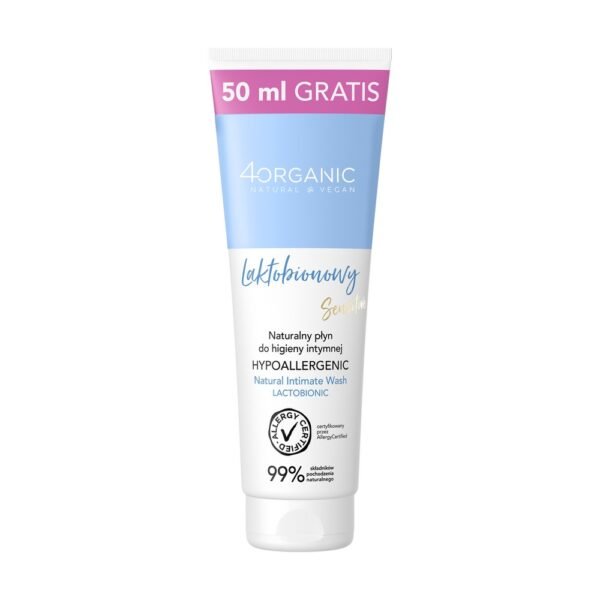 Natural fluid for intimate hygiene, probiotic - for daily use, relieves irritation, reduces the risk of infection.