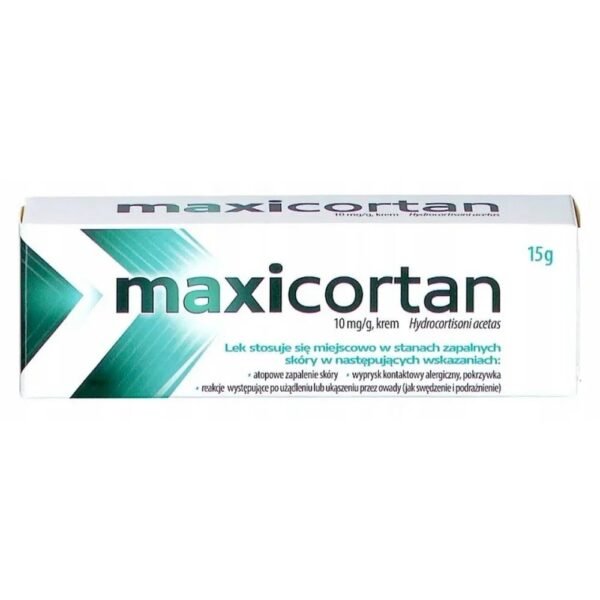 Maxicort soothes skin inflammation, primarily allergic.