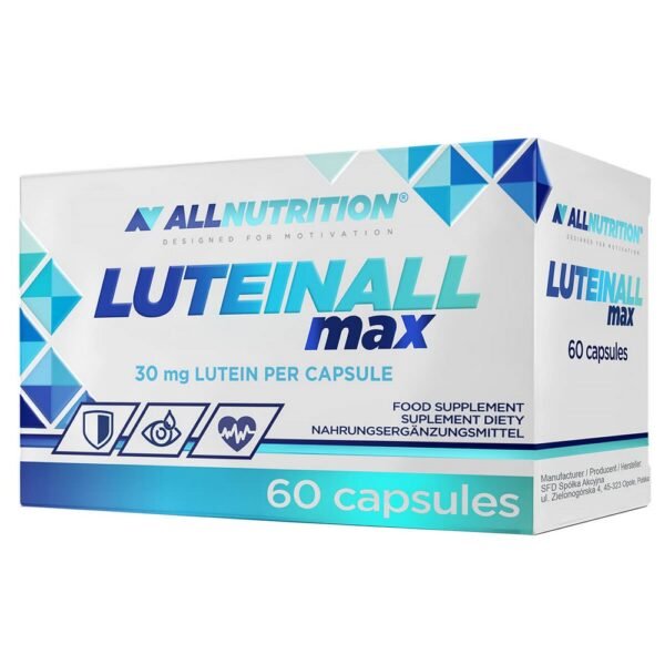 Allnutrition LuteinAll MAX is a dietary supplement containing Tagetes erecta flower extract and vaccinium myrtillus blueberry extract.