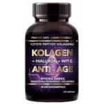 Dietary supplement collagen + vitamin C + hyaluronic acid is a three-component drug created to support rejuvenating processes in the body.