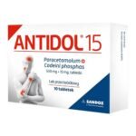 Antidol 15 is a medicine for short-term use for pain of various origins (headaches, after tooth extraction, osteoarticular pain, menstrual pain).