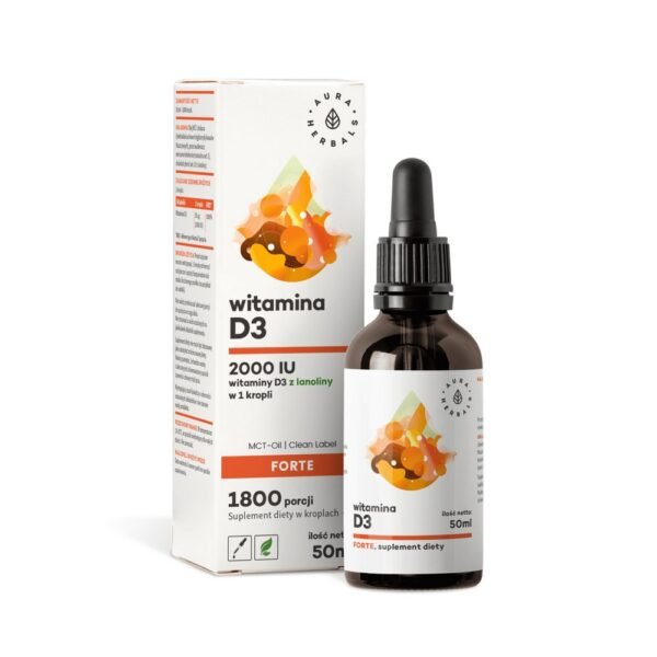 A dietary supplement containing vitamin D derived from lanolin dissolved in MCT coconut oil.