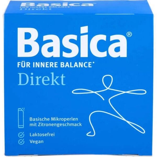 Basica direct is a dietary supplement from Protina Pharma GmbH for neutralizing excess acid.