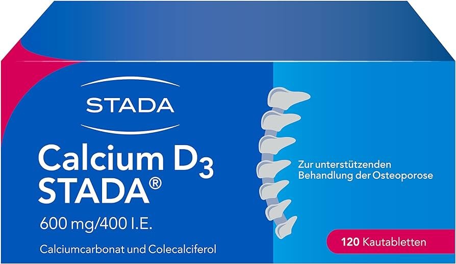 CALCIUM D3 STADA 600 MG / 400 IU  - 50 CHEWABLE TABLETS