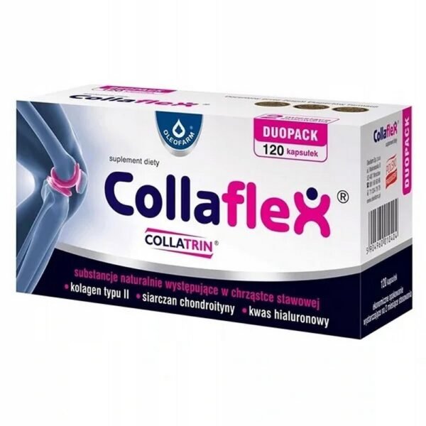 Collaflex dietary supplement is a preparation containing the patented BioCell Collagen™ ingredient, which in turn contains the components of the intercellular matrix of cartilage tissue: collagen type II, chondroitin sulfate and hyaluronic acid.