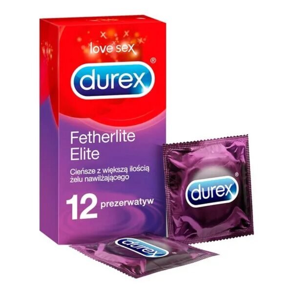 12 ultra-thin condoms with extra lubricant to enhance sexual sensitivity.